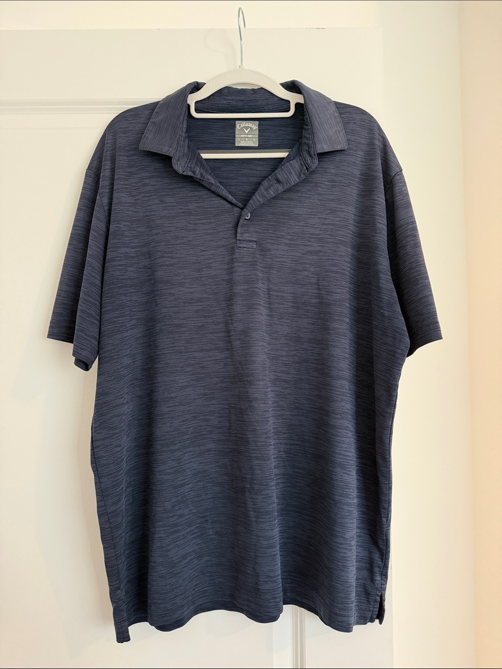 Callaway Men’s Navy Heather Short-Sleeve Polo